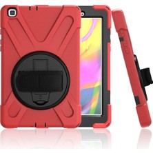 Nacario Mey Ithalat®  Samsung Galaxy T290 Tab A 8 Kılıf Amazing Tablet Kapak - Kırmızı