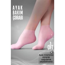 Nacario Mey Ithalat® Ayak Bakım Çorabı Silikon Ayak Krem Uygulama Koruyucu Çorap 721585