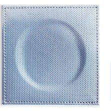 VİP GİFT Kare Bardak Altlığı Suni Deri Bardak Altı ( 1 Adet ) Gri Renk