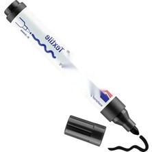 MarkEntegra Tekstil Boyama Kalemi - Siyah - 2-3 mm Yuvarlak Uç