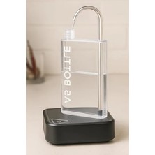 MarkEntegra Modern Şeffaf Düz Su Şişesi, Taşınabilir ve Hafif Tasarım