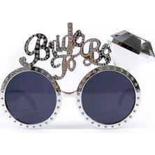 İlanib Ticaret Mey Ithalat® Gümüş Renk Bride To Be Yazılı Gelin Gözlüğü 15X10 cm