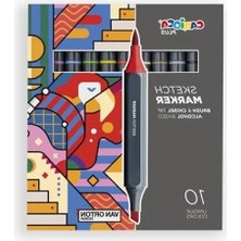 MarkEntegra Çift Taraflı 10 Renkli Çizim Kalemi Seti