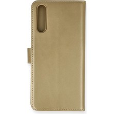 Nacario Mey Ithalat®  Huawei P Smart S Kılıf Trend S Plus Kapaklı Kılıf - Gold