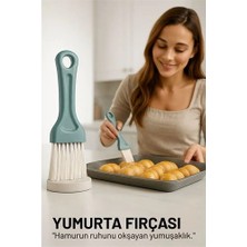 Nacario Mey Ithalat® Yumurta Fırçası 14 cm Mutfak Yağlama Sos Sürme Fırçası Pasta Hamur Fırçası