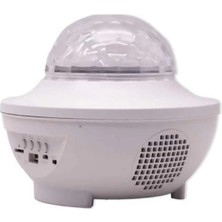 İlanib Ticaret Mey Ithalat® Çok Renkli Projektör Lamba Disko Topu Gece Lambası Kablosuz