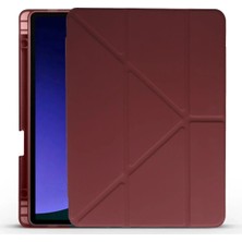 Nacario Mey Ithalat®  Huawei Honor Pad X9 11.5 Kılıf Kalemlikli Mars Tablet Kılıfı - Mürdüm