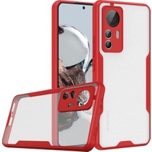 Nacario Mey Ithalat®   Mi 12T Kılıf Platin Silikon - Kırmızı