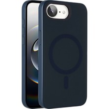 Nacario Mey Ithalat®   iPhone 16E Tuna Pc Slim Magsafe Kapak - Lacivert