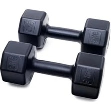 MarkEntegra Siyah 10'lu Dambıl Seti, Ağırlık Plakaları ile Birlikte