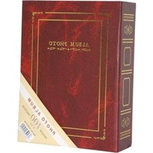MarkEntegra 10X15 cm 100 Fotoğraf Kapasiteli Şık Ciltbezli Fotoğraf Albümü (Bordo)