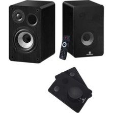 MarkEntegra 4 Inç Çift Aktif Stüdyo Referans Monitörü, Bluetooth ve USB Desteği