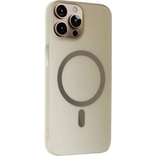 Nacario Mey Ithalat®   iPhone 15 Pro Max Tuna Pc Slim Magsafe Kapak - Titan Gri