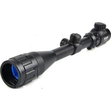 Pileli Store 4-12X40 Aoeg  Dürbünü Mil Dot Kırmızı - Yeşil Lens Koruyucu