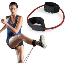 MarkEntegra Kaymaz Pedli Bilek Manşetli Bacak Direnç Bandı, Taşınabilir Egzersiz Kordonu