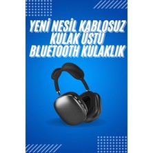 Pileli Store 2025 Model Kulak Üstü Kablosuz Bluetooth Kulaklık Gürültü Azalta Uzun Pil