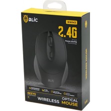 Pileli Store Blic-Bwm3 Siyah Kablosuz Mouse 2.4g 8-10M Distance Wireless - Kablosuz 1600DPI (4887)