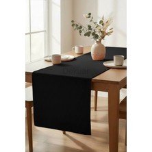 Dokuar Kadife Dokulu Premium Düz Polyester Masa Runner