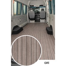 Sayın Tekstil Parke Desenli Taban Muşambası Çizgili - Gri - 200 cm