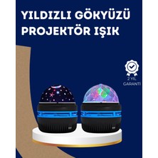 İlanib Ticaret Mey Ithalat® 360° Dönen Galaxy Projektörlü Gece Lambası – Star Master Yıldızlı Gökyüzü Efekti
