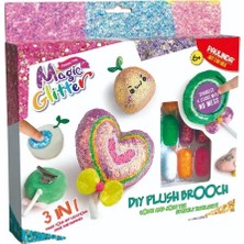 İlanib Ticaret Mey Ithalat® Paulinda Magic Glitter 3n1 Dıy Plush Brooch Hobi Set S01095600