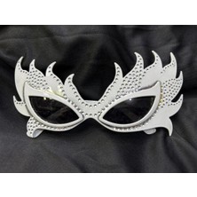 İlanib Ticaret Mey Ithalat® Taşlı  Gecenin Yıldızı Beyaz Parti Alev Gözlük