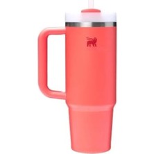 MarkEntegra Pipetli Termos Bardak, 0.89 Litre, Mercan Renk