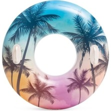 İlanib Ticaret Mey Ithalat® ISC58263 Intex Tutmaçlı Desenli Simit 97 cm