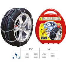 Knk Muratech Patinaj Zinciri Takmatik Çapraz 13-14 Jant Zincir Ebatlari Için Resime Bakiniz