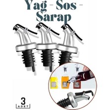 Senka Mey Ithalat® Şişe Tıpa Dağıtıcı Akış Seti 3'lü Biancolilla Design 718418