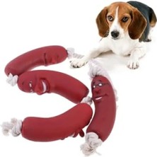 MarkEntegra Eğlenceli Sosis Şeklinde Köpek Oyuncağı