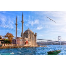 Aden Dijital Dekoratif Istanbul Ortaköy Manzara  Kanvas Tablo