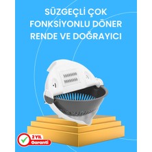 Prativas Çok Fonksiyonlu Dilimleyici Süzgeçli Mutfak Aparatı