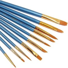 MarkEntegra Sanatçı Fırçası Seti, 10'lu Paket, Naylon Fırçalar ile