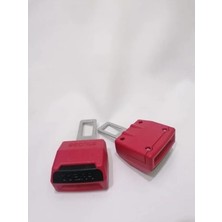 MarkEntegra Kırmızı Emniyet Kemeri Tokası, Üzerine Kemer Takılabilir