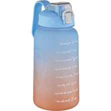 MarkEntegra 2 Litrelik Motivasyon Su Matarası - Pipetli/pipetsiz