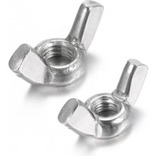 Pileli Store Pilelistore Çelik Kelebek Somun M10 - 5 Adet