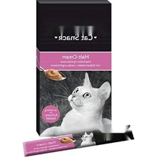 MarkEntegra Yüksek Kaliteli Kedi Ödülü, Cream Malt (6 x 15 Gr)