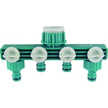 MarkEntegra Dörtlü Vanalı Su Musluk Dağıtıcı Adaptörü