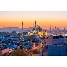 Aden Dijital Dekoratif Istanbul Ayasofya Kanvas Tablo