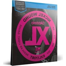 MarkEntegra Baskı Gitar Tel Seti, Xl, Nikel Kaplama, 45-107