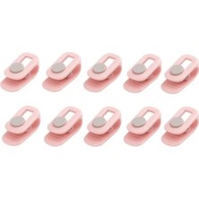 MarkEntegra Yorgan, Nevresim ve Çarşaf Sabitleyici 10'lu Klips Seti - Iğnesiz, Pembe