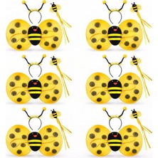 Pileli Store 6'lı Arı Kostüm Seti – Kanat Taç Asa