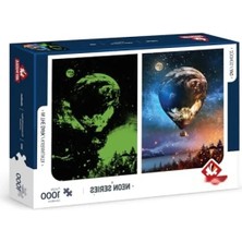 MarkEntegra Neon Renkli Ay'a Yolculuk 1000 Parça Puzzle