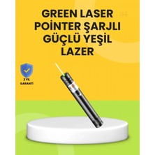 Pileli Store Uzun Mesafe Görünürlüklü Yeşil Lazer Pointer Şarjlı