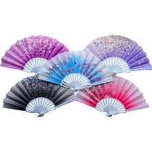 Pileli Store Plastik Kumaş Yelpaze 12 Li Karışık OB-047