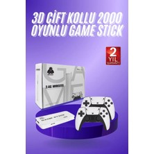 Pileli Store 3D 4K Hd 2.4g Game Stick 4K Ultra Hd Oyun Konsolu Çift Kollu