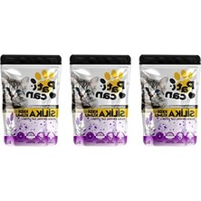 MarkEntegra Lavanta Silika Kristal Kedi Kum Seti - 3 Adet x 5 L, Koku Hapsetme Özelliği