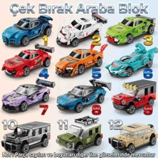 Lele Brother Geri Çekmeli Speed Araba Blok Seti - Yarış Arabası Yapı Blok - 3D Puzzle- Rastgele 1 Adet Gönderim
