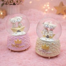 Pileli Store Sevimli Ayıcık Büyük Kar Küresi